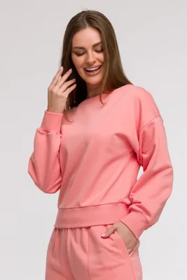 Zdjęcie produktu dla BeWear bluza damska bez zapięcia Eli B293 koralowa XL