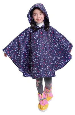 Productafbeelding van Omgoods - Waterdichte Regenjas Poncho voor Kinderen - Meisjes en Jongens