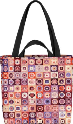 Produktbild von VOID Retro Muster 80s Grafik gemustert Tasche 33x33x14cm,15l Einkaufs-Beutel Shopper Einkaufs-Tasche Bag
