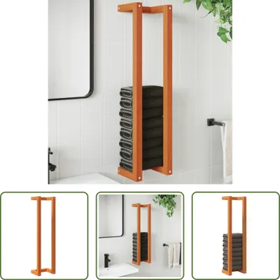 Obrázek produktu pro The Living Store Věšák na ručníky voskově hnědý 23x18x90 cm z masivního borovicového dřeva