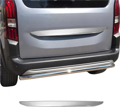 Image de Garniture de Hayon Coffre pour Peugeot Rifter 2018-2025 acier inoxydable
