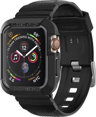 Immagine prodotto di Pasek Spigen Rugged Armor Pro Apple Watch 4/5/6/7/SE 44/45 mm nero
