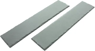 Produktbild von Schieferplatte "Länglich", 2er Set, Schiefer, 45 x 10 cm