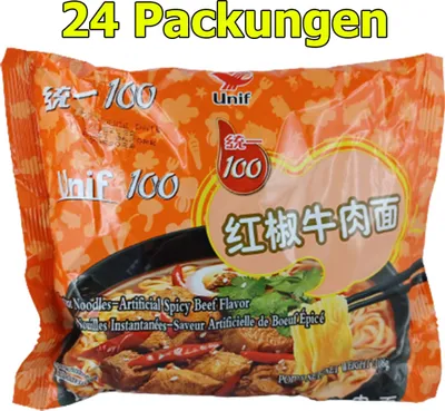 Produktbild von Unif Instantnudel Rind scharf 108g