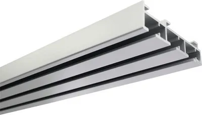 Produktbild von Flächenvorhangschiene Atlanta silber 3-läufig 260 cm