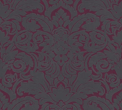 Produktbild von Architects Paper Barocktapete Castello Tapete mit Ornamenten Vliestapete mit Echtflock schwarz grau 10,05 m x 0,52 m