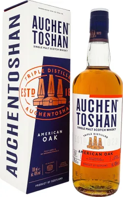 Obrázok produktu pre Auchentoshan American Oak Triple Distilled Single Malt Scotch Whisky v Geschenkpackung | 40 % obj. | 0,7 l