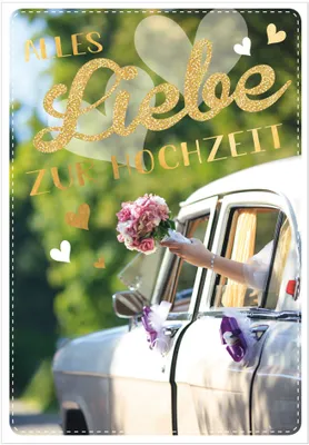 Produktbild von SUSY CARD XL-Hochzeitskarte DIN A4 "Auto"
