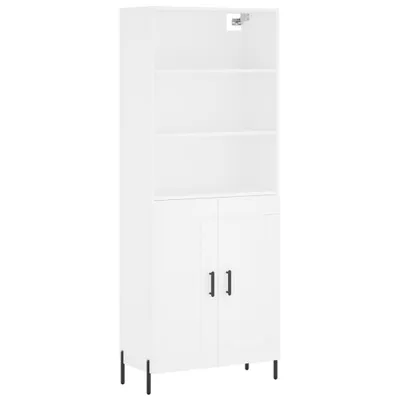 Zdjęcie produktu dla Witrynka, biała, 69,5x34x180 cm, materiał drewnopochodny
