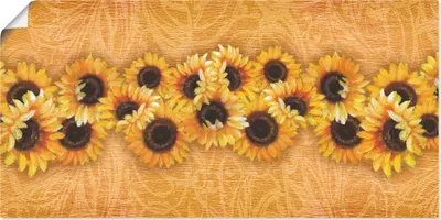 Produktbild von ARTland Poster Sonnenblumen I Größe: 60x30 cm