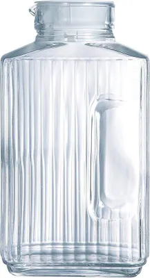Produktbild von Kühlschrank Kurbel mit Deckel, 2 Liter, Glas, transparent