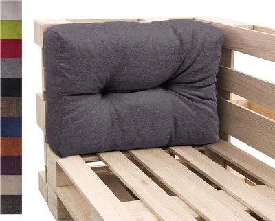 Produktbild von sunnypillow Palettenkissen Auflage Set für Europaletten Indoor und Outdoor Palettenpolster Palettensofa Kissen mit schöner Steppung viele Größen Seitenkissen 60 x 40