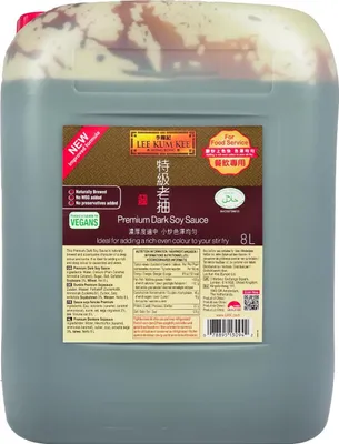 Produktbild von 8 Liter Lee Kum Kee Dunkle Premium Sojasauce Dark Soy Sauce Sojasoße Soja Sauce