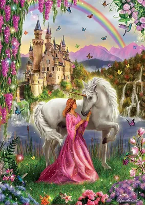 Produktbild von Educa Puzzle.  Fairy and Unicorn 500 Teile