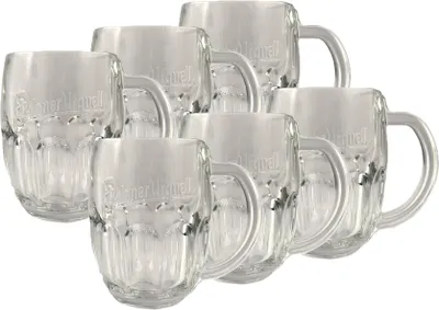 Produktbild von 6x Pilsner Urquell Tankard Bierglas 0,5L