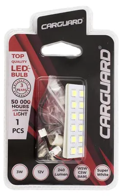 Produktbild von Autolampe LED CLD313 W5W C5W BA9S - 240 Lumen 6000K Can-Bus - SMD 3W 12V - Lange Lebensdauer 50.000h [50751]