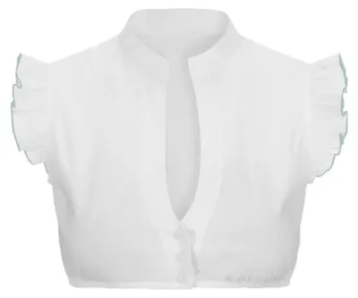 Imagen del producto de Blusa tradicional de estilo Dirndl - Mangas sueltas, color blanco