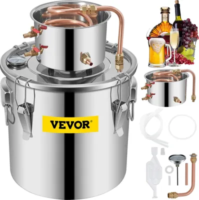 Zdjęcie produktu dla 8,5 Uk Gal Alcohol Distiller Container Distiller Akcesoria do fermentacji Naczynie fermentacyjne Warzelnia piwa ze stali nierdzewnej Kadź fermentacyjna Beczka fermentacyjna