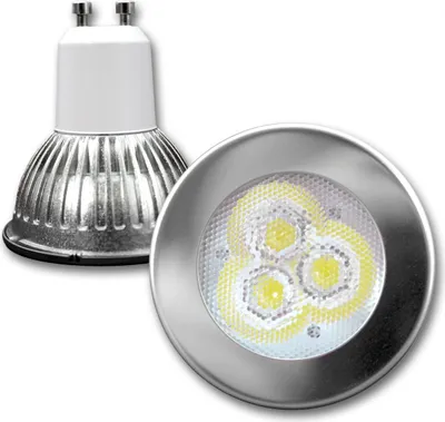 LED Spot MR16 GU10, warmweiß, 2700K, 60° NICHIA-LEDs - 3W