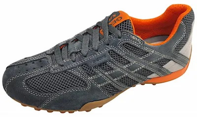 Imagen del producto de Zapatos Geox para hombre, modelo Snake, cordones, color gris, estilo casual