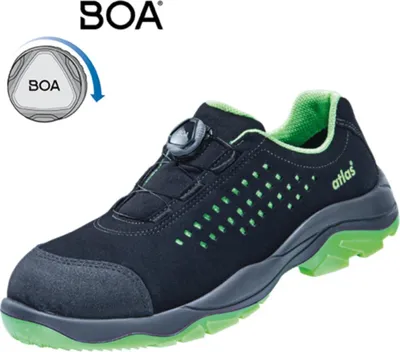 Produktbild von Atlas Sicherheitshalbschuh SL 9205 XP 2.0 Boa S1P ESD SRC DGUV W10 Gr. 45 schwarz/grün