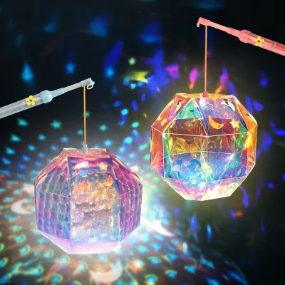 2 St. Martin Laternen Bastelset mit Sternenhimmel LED