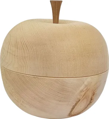 Produktbild von Apfeldose aus Zirbenholz Holz Deko   40.10-017