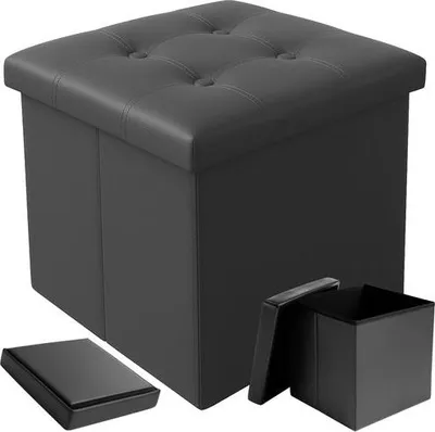 Produktbild von Klappbarer Pouf grau 25780