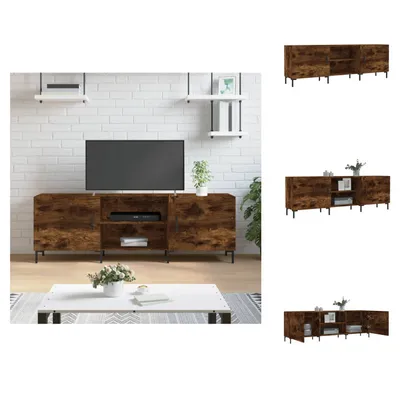 Image de vidaXL Armoire TV chêne fumé 150x30x50 cm Bois composite - Meuble TV