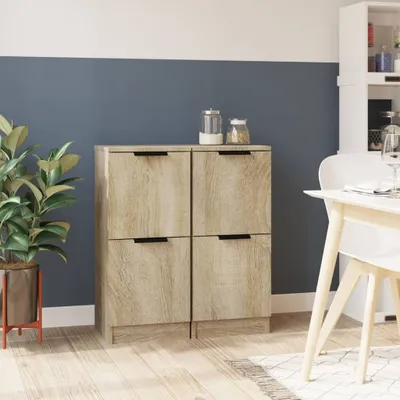 Obrázek produktu pro vidaXL Příborníky 2 ks Sonoma Dub 30x30x70 cm výrobek z odvozeného dřeva
