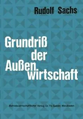 Produktbild von Grundriß der Außenwirtschaft