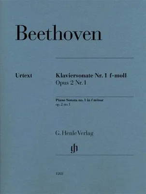 Obrázok produktu pre Klaviersonate Nr. 1 f-moll op. 2 Nr. 1: Besetzung: Klavier zu zwei Händen (G. Henle Urtext-Ausgabe)