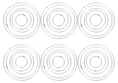 Produktbild von 30 Stück Metallringe zum Basteln 50 150mm Robuste Geschweißte Eisenringe für Traumfänger, Makramee, Kränze und Hochzeitsdekorationen