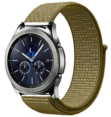Produktbild von Strap-it Samsung Gear S3 Classic / Frontier Armband Nylon (Oliv)