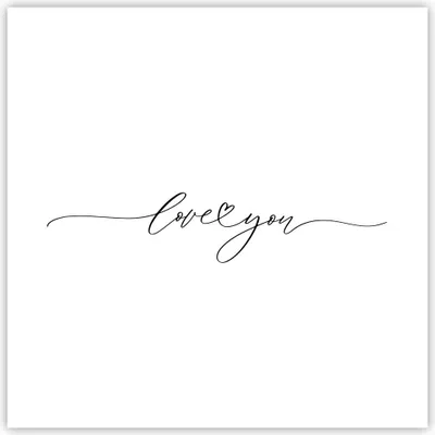 Produktbild von Poster - Poster ohne Rahmen - Ich liebe dich handschriftlich - 40x40 cm - Wand Bild - Wanddeko - Wandbilder - Kunstposter - Wandposter - Bilder - Kunstdruck - Wanddekoration - P2XAC40x40-4644