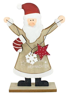Produktbild von Riffelmacher Weihnachtsmann mit Dekokette 18224 - 28 cm