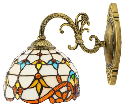 Immagine prodotto di Applique, design barocco vintage, illuminazione soffusa, marrone