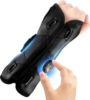 Immagine prodotto di Supporto per il polso, vestibilità regolabile, materiale traspirante, nero
