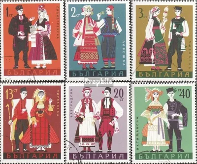 Produktbild von Briefmarken Bulgarien 1968 Mi 1842-1847 (kompl.Ausg.) gestempelt Volkstrachten