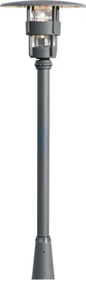 Produktbild von Konstsmide Freja Leuchtenkopf schwarz lackiertes Aluminium, klares Glas, Hand EU 523-750