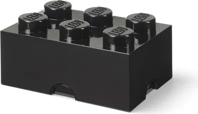 Produktbild von LEGO Storage Brick 6 (schwarz)