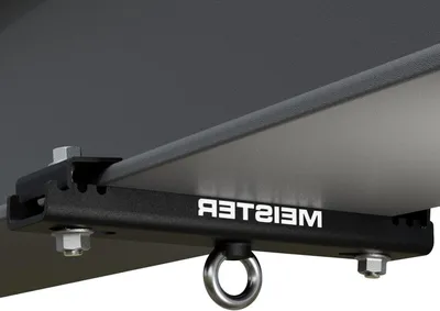 Productafbeelding van Klem Hanger Bevestiging - Balk Ophanging - Zware Tas Ophangen - Verstelbare Klemmen - 7.5 - 9.5 Inch - Zwart