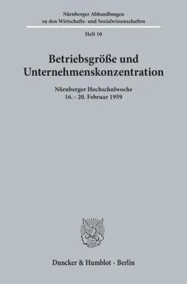 Image de Betriebsgröße und Unternehmenskonzentration.