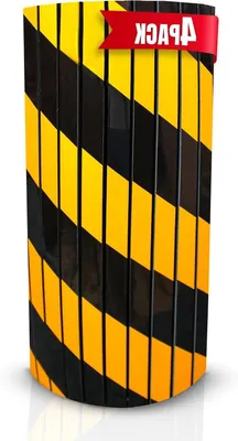 Productafbeelding van Parkeerbescherming Kolom - Paal bescherming - Voorkom Schade - Reflecterend Foam - 40 x 25 x 2 cm - Geel