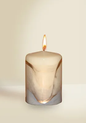 Produktbild von Designkerze Lotos Stumpenkerze Elfenbein 100 x Ø 70 mm, 1 Stück