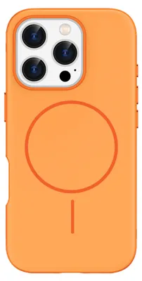 Immagine prodotto di Custodia posteriore colorata Imoshion con anello MagSafe sottile per Apple iPhone 16 Pro - Arancione
