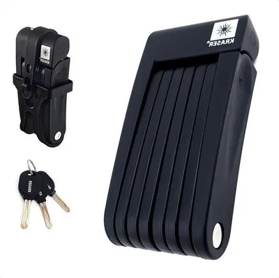 Produktbild von Famanu Faltbares Sicherheitsschloss Universell 70 cm - Schwarz