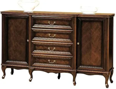 Produktbild von Anrichte Schubladenschrank Stauraummöbel Sideboard Buffet Antikkommode Schrank