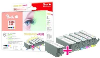 Zdjęcie produktu dla Peach 313678, Czarny fotograficzny, Atrament barwnikowy, 7 szt., Multipak