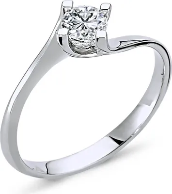 Produktbild von 0,33 Carat Solitär Diamantring 14 Karat Weißgold